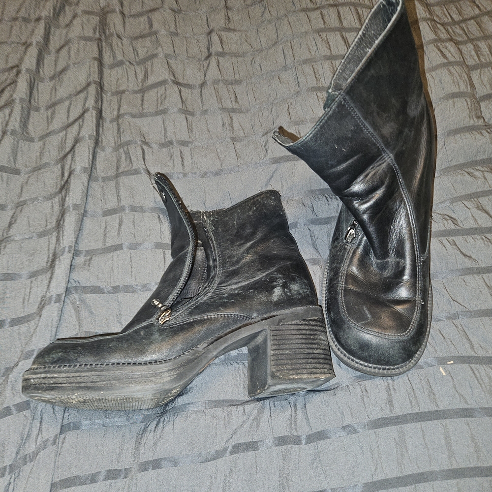Harley-Davidson Black Heeled Boots for Women